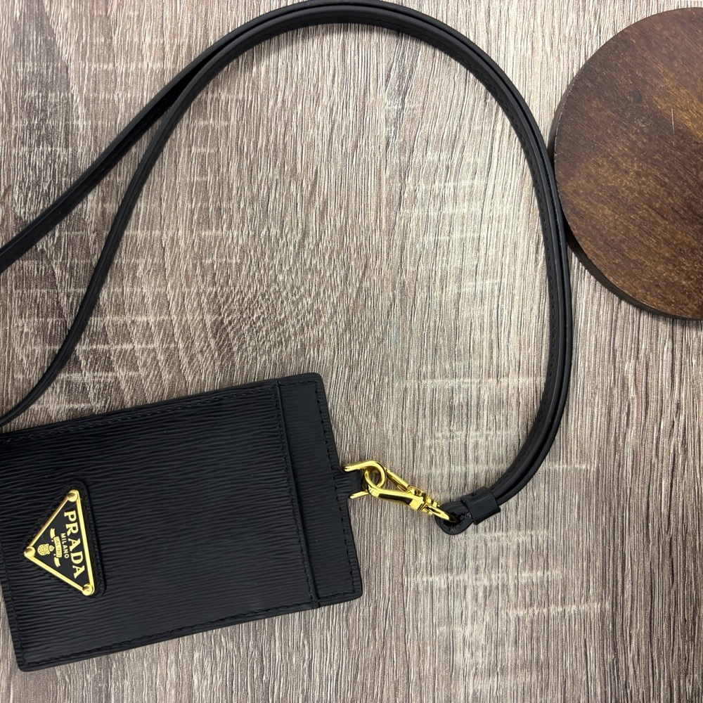 Prada Leather Badge Holder - Picture 2 of 6